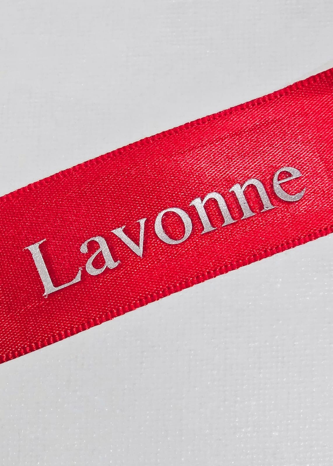 Medium Ribbon Placecard - Vinyl