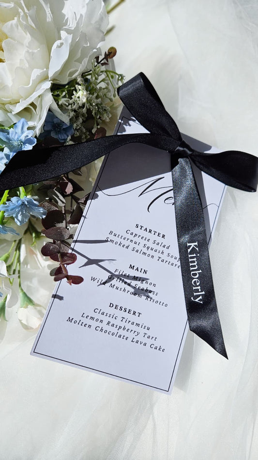 Medium Ribbon Placecard - Vinyl